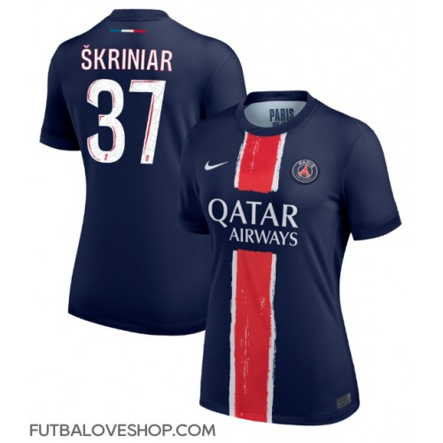 Dres Paris Saint-Germain Milan Skriniar #37 Domáci pre Ženy 2024-25 Krátky Rukáv